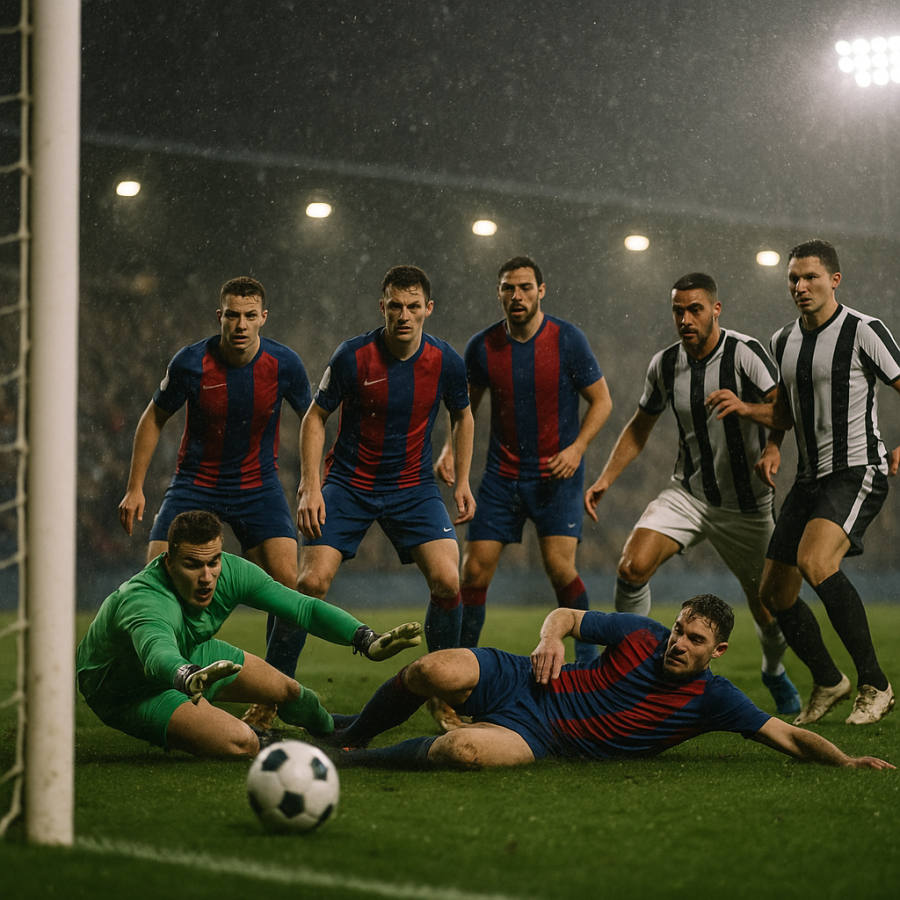 Crystal Palace müdafiəsi son dəqiqələrdə Newcastle hücumunu bloklayır, 2:1 ev qələbəsi.